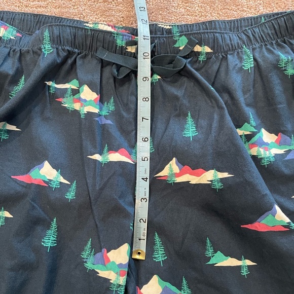 NWT Eddie Bauer Women’s Flannel Pajama Bottoms, Blue with Evergreen Trees, XL - Picture 14 of 14